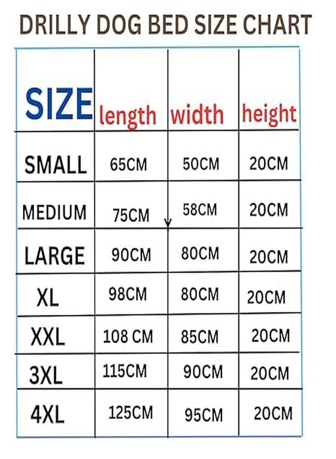 DRILLY Elite Quality Fur 3XL (Dimensions 115 * 90 * 20 cm) Dog Bed for German Shepherd Extra Large Dogs Washable-Orthopedic Breed | Giant Human Dog Bed (3XL) - Image 3